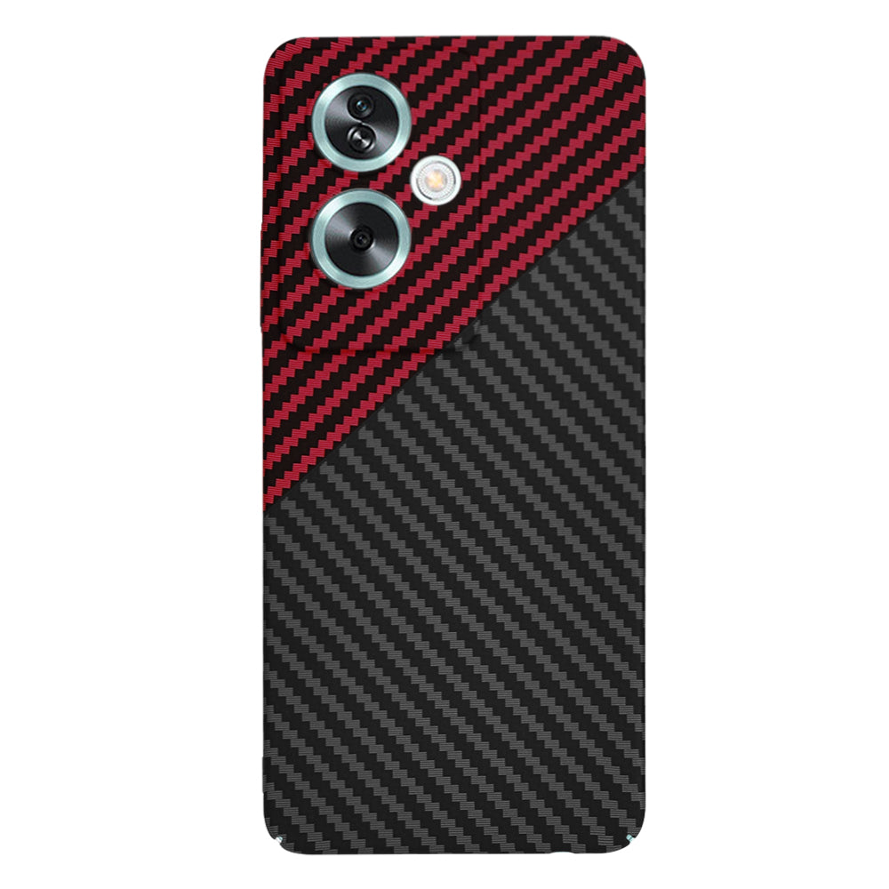 Maska za OnePlus Nord N30 SE / Oppo A79, Techsuit, Carbonite FiberShell, Crno Crvena