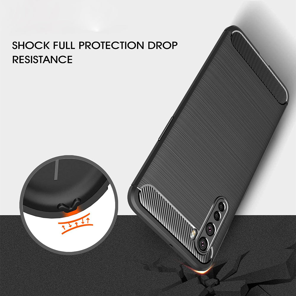 Maska za OnePlus Nord, Techsuit, Karbon, Crna