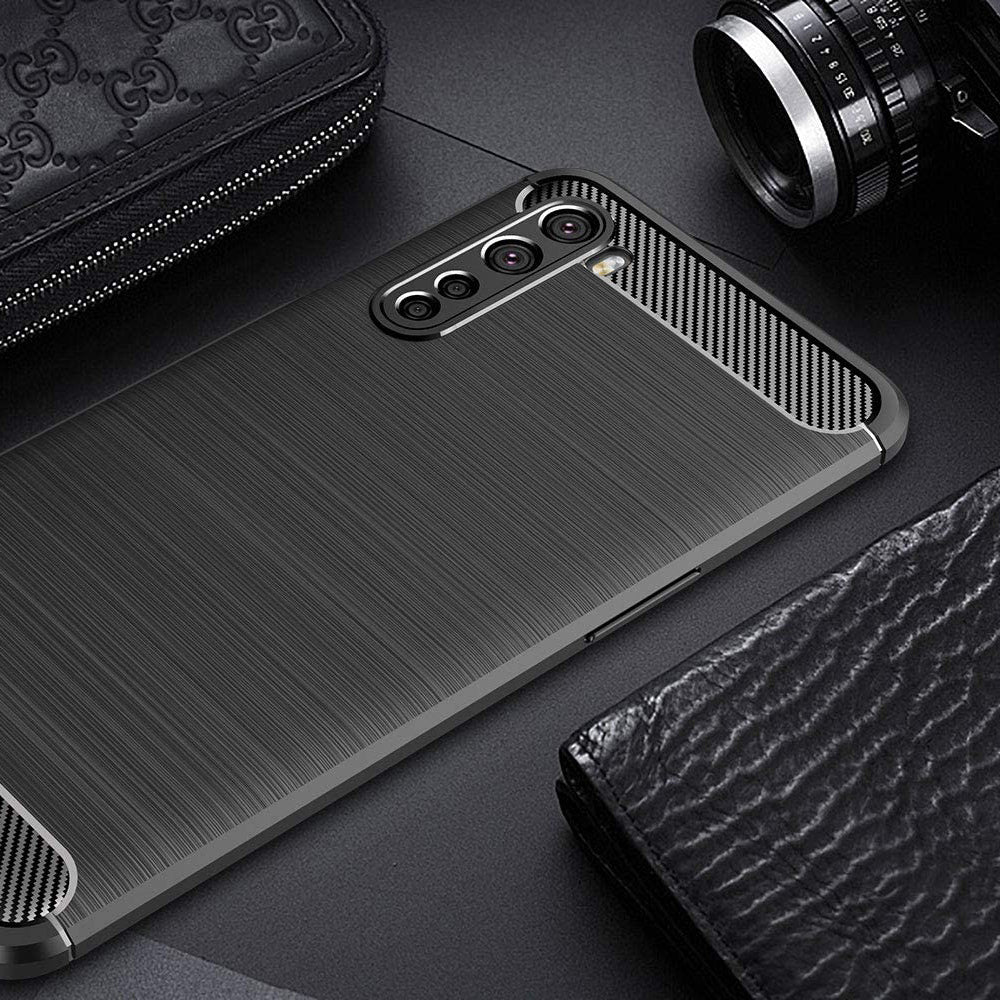 Maska za OnePlus Nord, Techsuit, Karbon, Crna