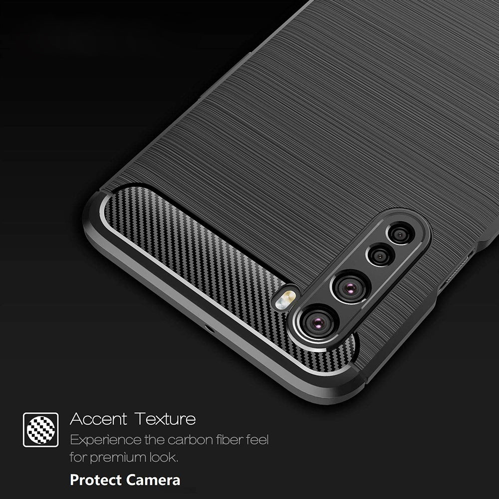 Maska za OnePlus Nord, Techsuit, Karbon, Crna