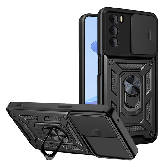 Maska za Oppo A16s / A54s / A16, Techsuit, CamShield, Crna