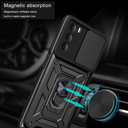 Maska za Oppo A16s / A54s / A16, Techsuit, CamShield, Crna