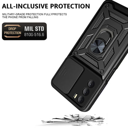 Maska za Oppo A16s / A54s / A16, Techsuit, CamShield, Crna