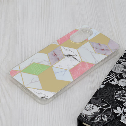 Maska za Oppo A17, Techsuit, Marble, Ljubičasta