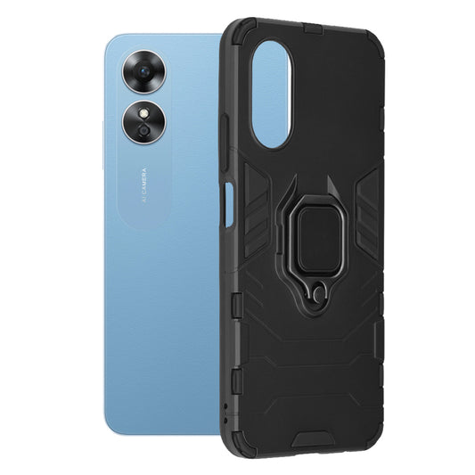 Maska za Oppo A17, Techsuit, Shield, Crna