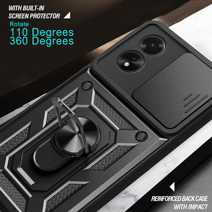 Maska za Oppo A18 / A38, Techsuit, CamShield, Crna