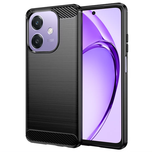 Maska za Oppo A3 4G / A3, Techsuit, Karbon, Crna