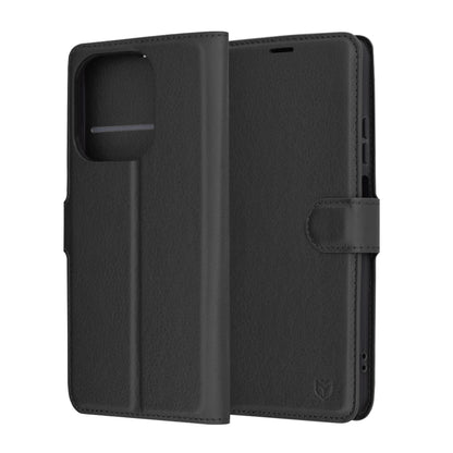 Futrola za Oppo A3 4G / A3, Techsuit, Kožna Folio, Crna