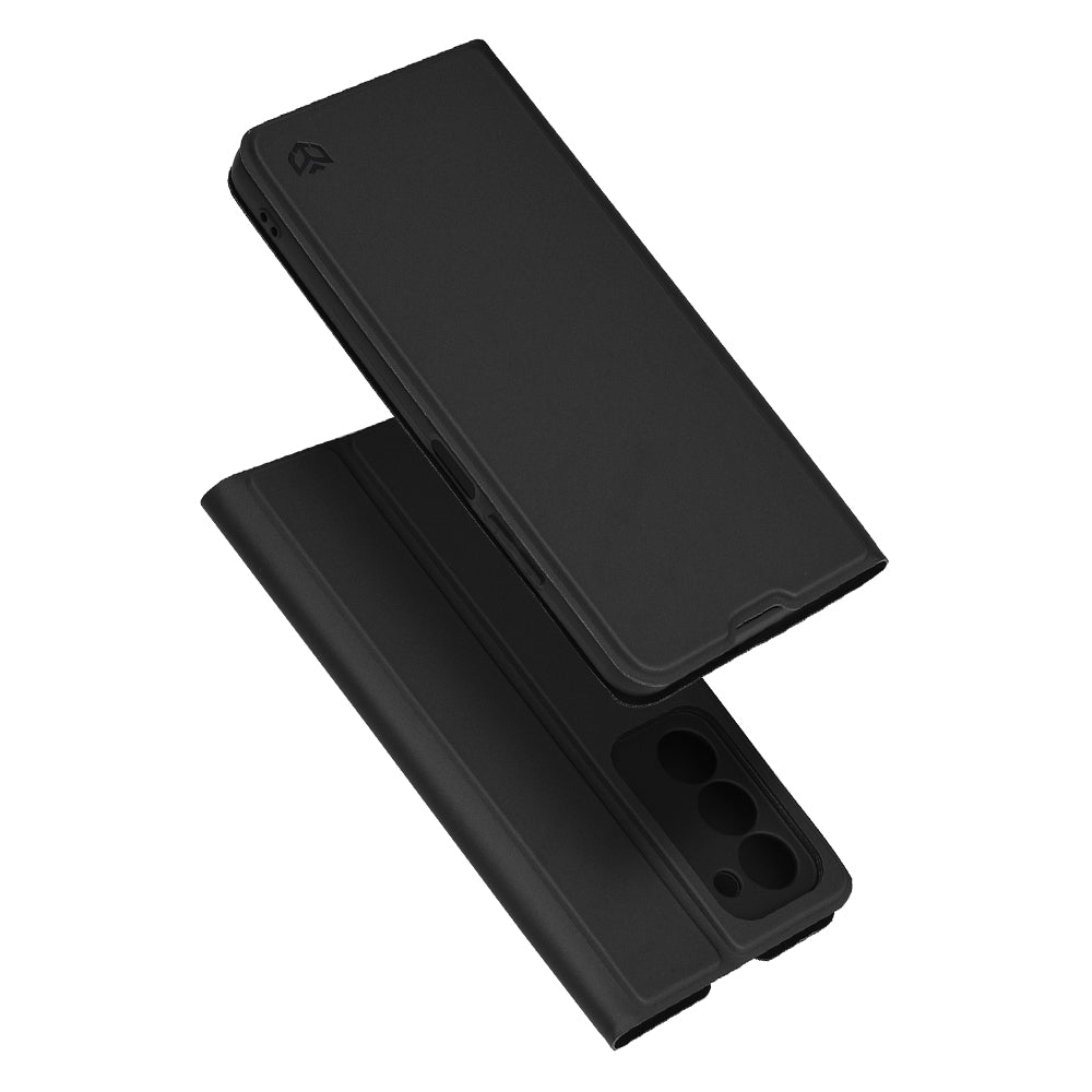 Maska za Oppo A5 4G / A5 5G, Techsuit, Magskin Book, Crna