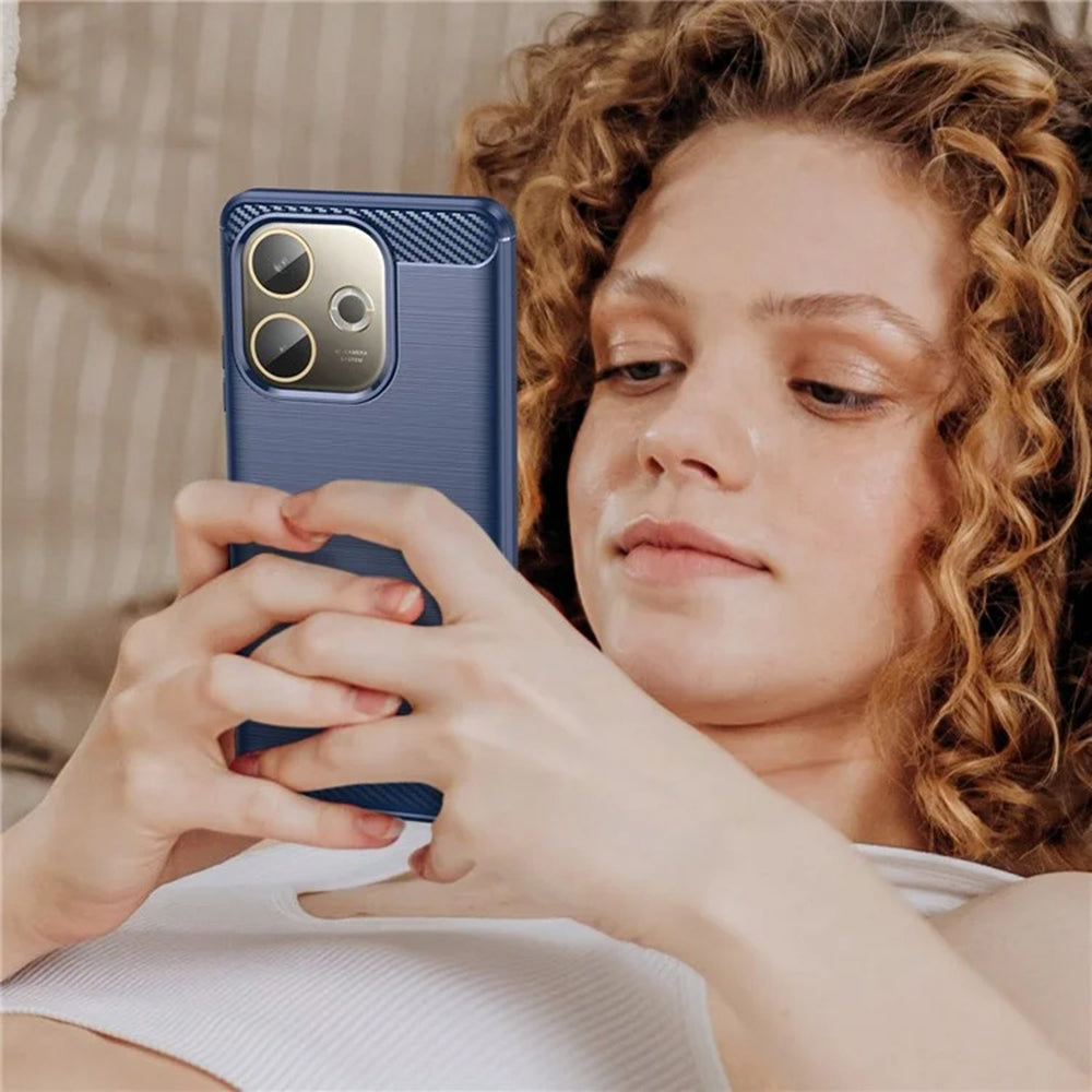 Maska za Oppo A5 Pro 4G / A5 Pro, Techsuit, Karbon, Plava