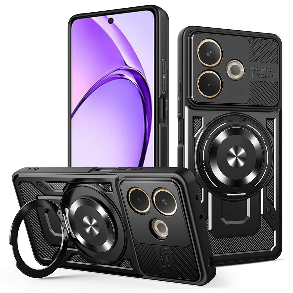 Maska za Oppo A5 Pro 4G / A5 Pro, Techsuit, RuggedCam, Crna