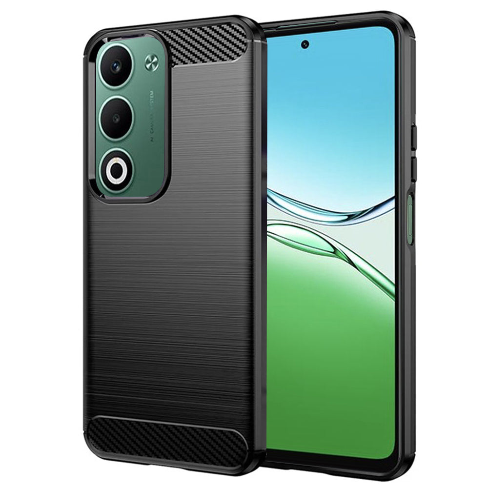 Maska za Oppo A5 4G, Techsuit, Karbon, Crna