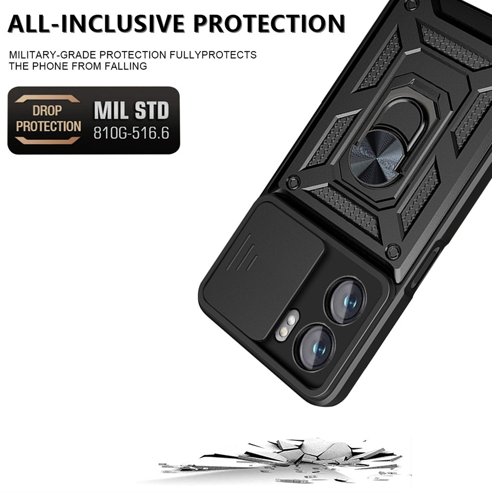 Maska za Oppo A57 4G / A57s / Oneplus Nord N20 SE, Techsuit, CamShield, Crna
