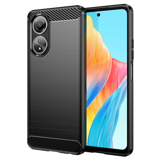 Maska za Oppo A58 4G, Techsuit, Karbon, Crna
