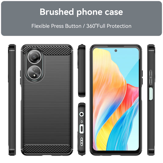 Maska za Oppo A58 4G, Techsuit, Karbon, Crna