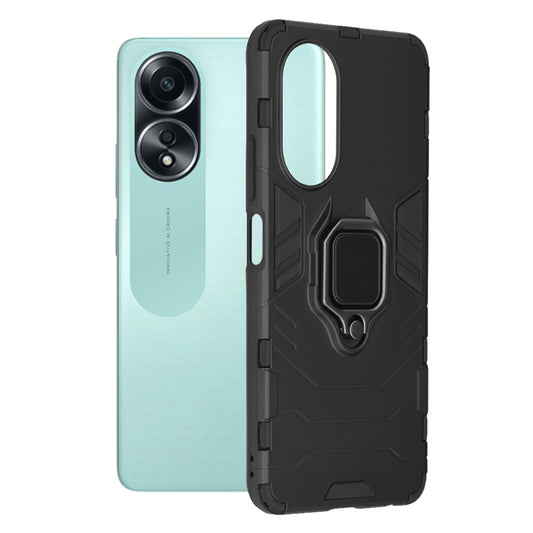 Maska za Oppo A58 4G, Techsuit, Shield, Crna
