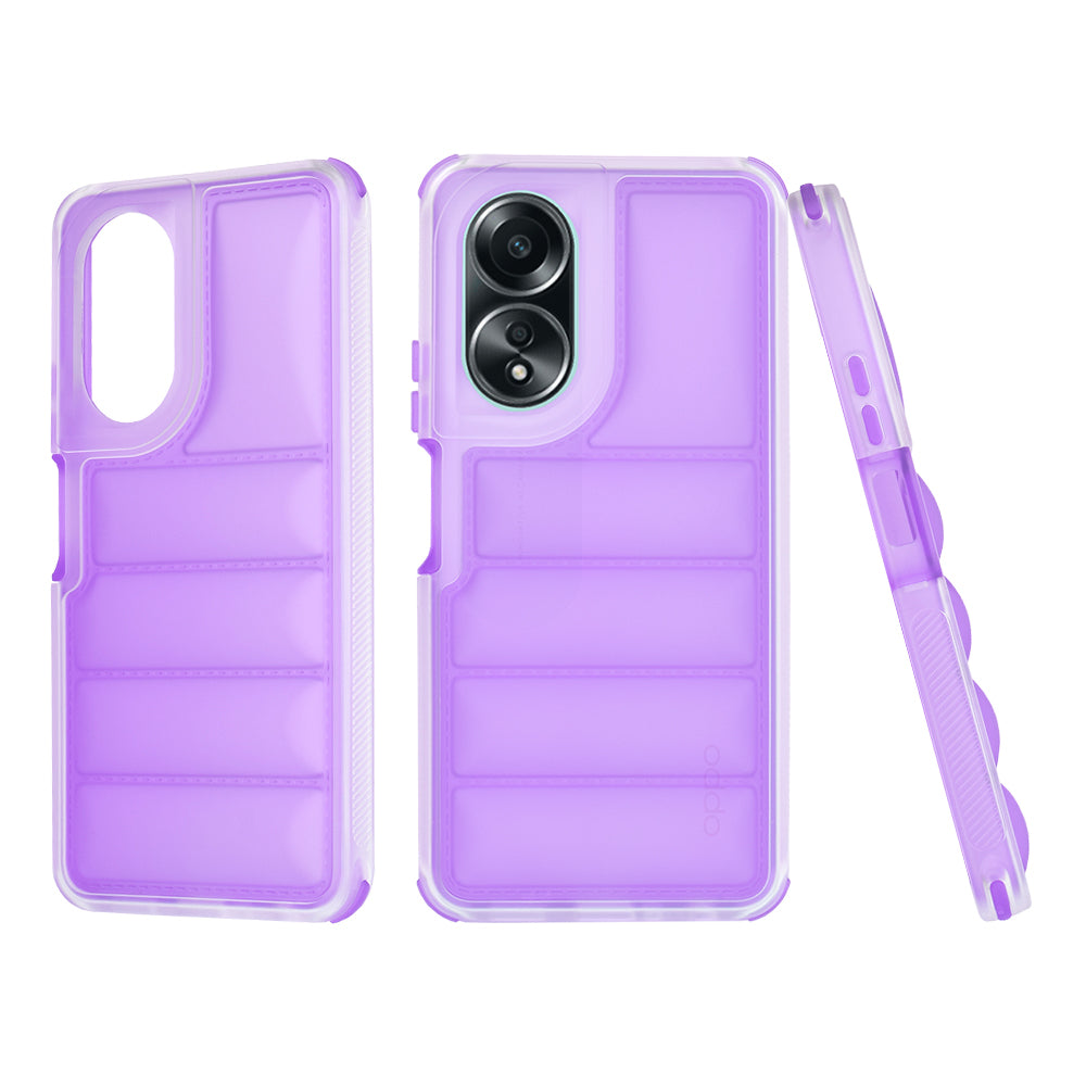Maska za Oppo A58 4G, Techsuit, Wave Shield, Ljubičasta