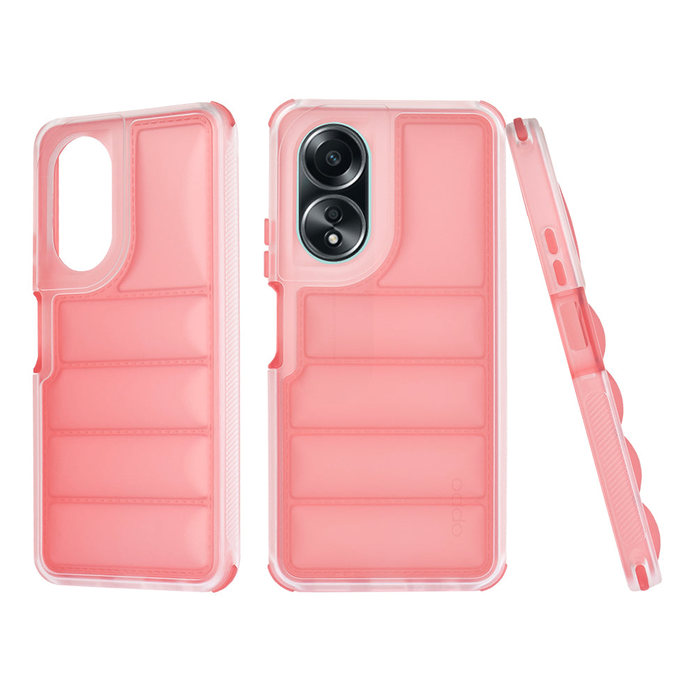 Maska za Oppo A58 4G, Techsuit, Wave Shield, Crvena