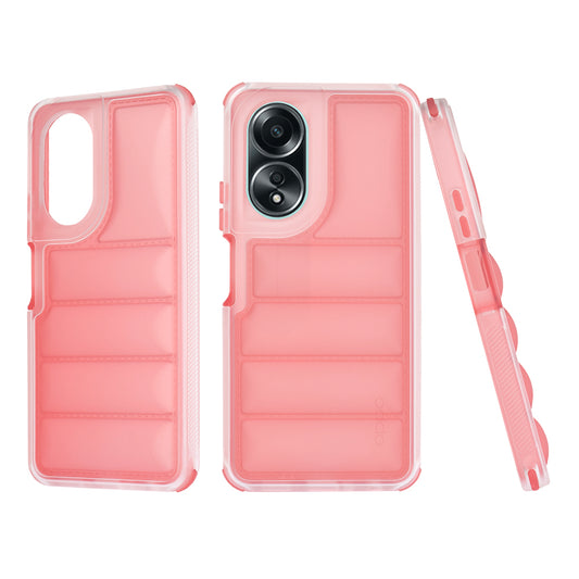 Maska za Oppo A58 4G, Techsuit, Wave Shield, Crvena