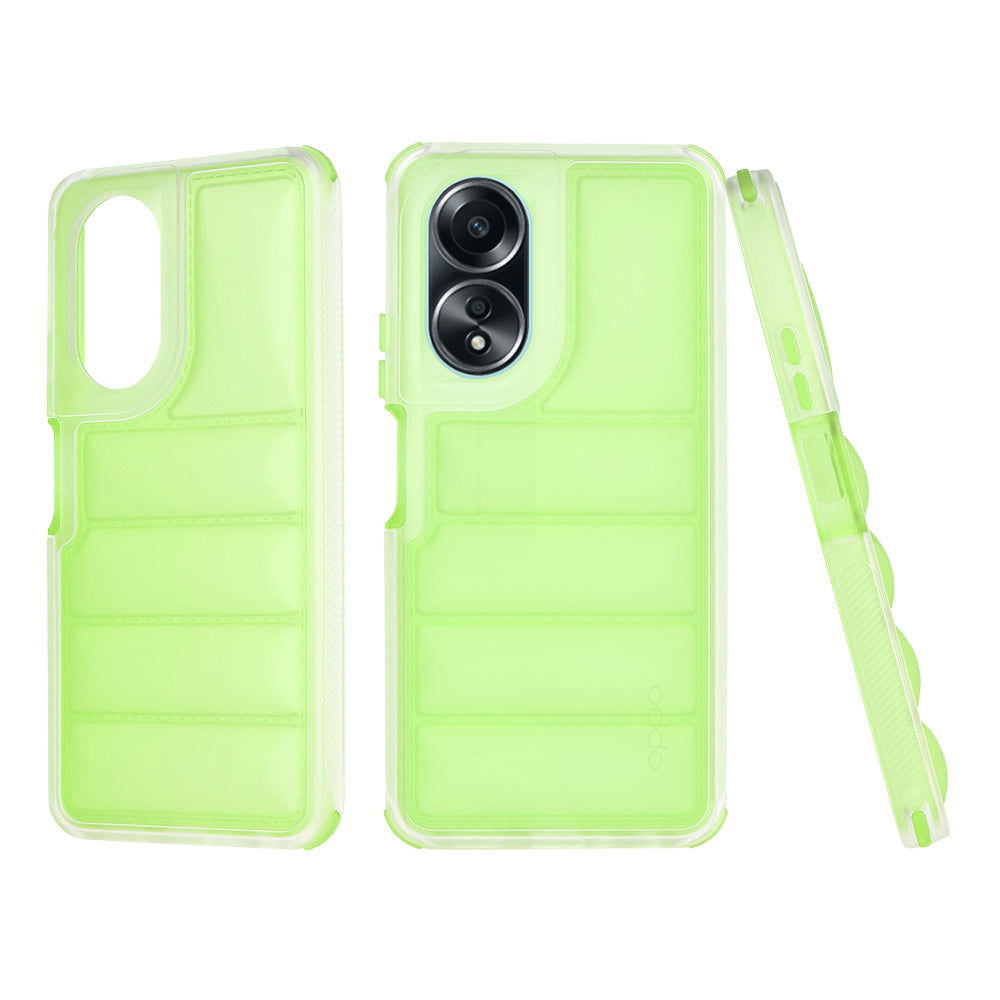 Maska za Oppo A58 4G, Techsuit, Wave Shield, Zelena