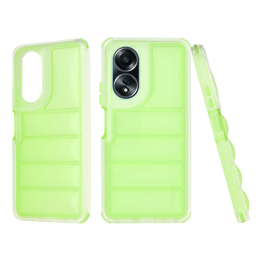 Maska za Oppo A58 4G, Techsuit, Wave Shield, Zelena