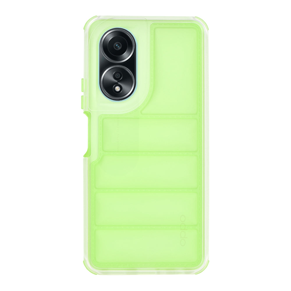 Maska za Oppo A58 4G, Techsuit, Wave Shield, Zelena