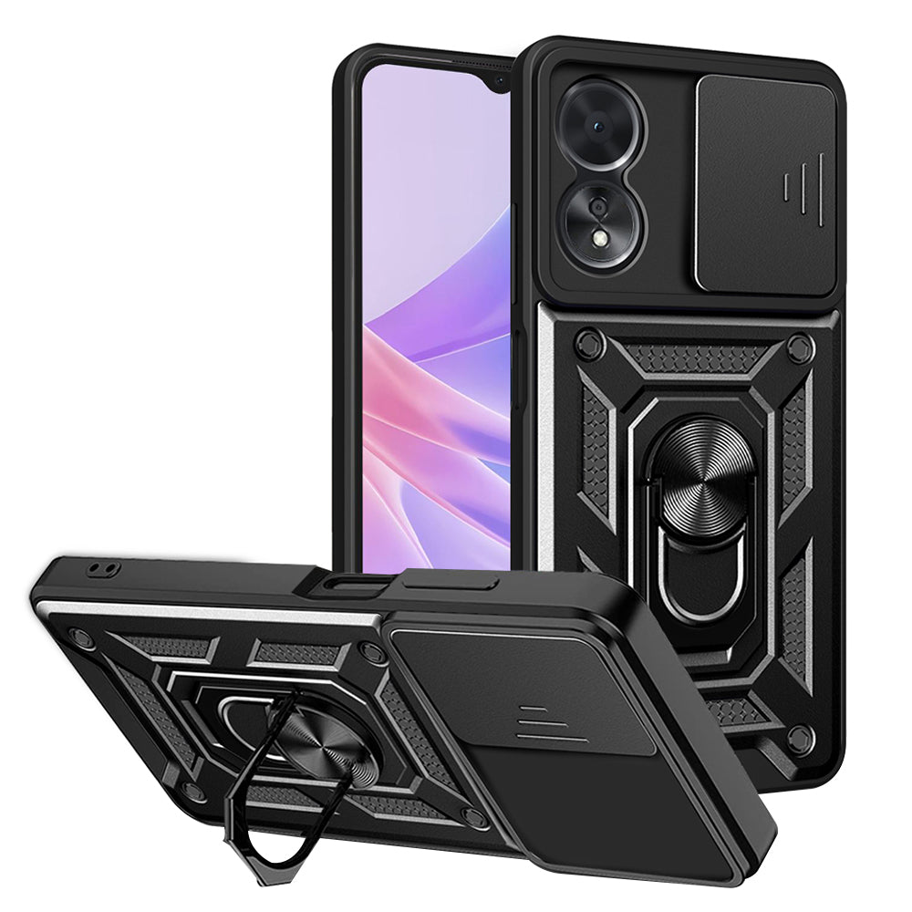 Maska za Oppo A58 5G / A78 5G, Techsuit, CamShield, Crna