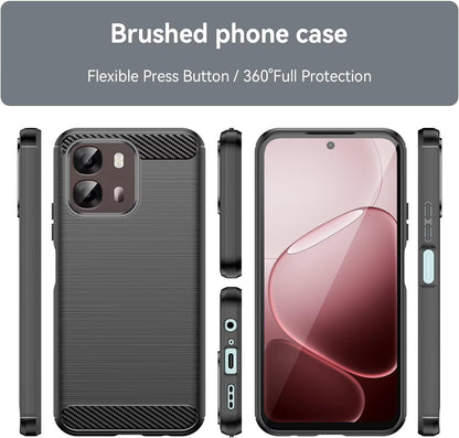 Futrola za Oppo A6 4G, Techsuit, Karbon, Crna