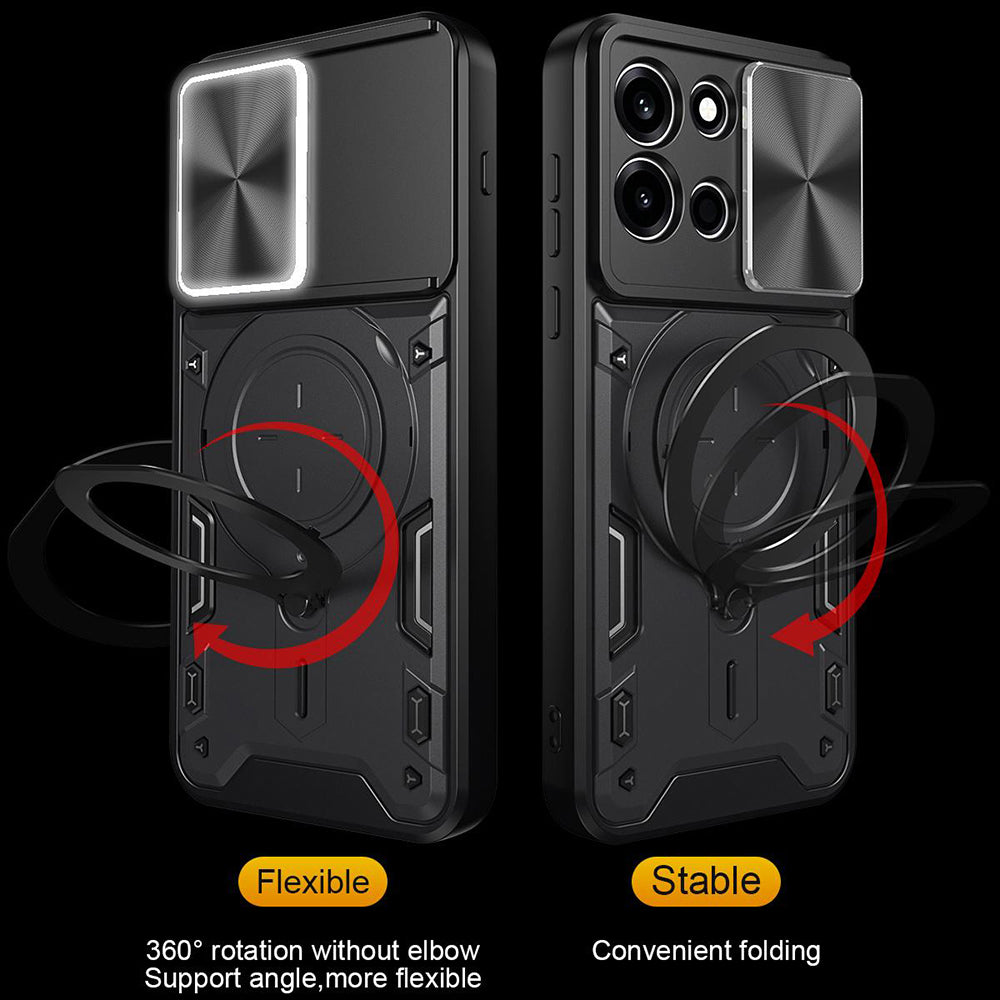 Maska za Oppo A6 Pro 5G / A6 Pro 4G, Techsuit, CamGuard Pro, Crvena
