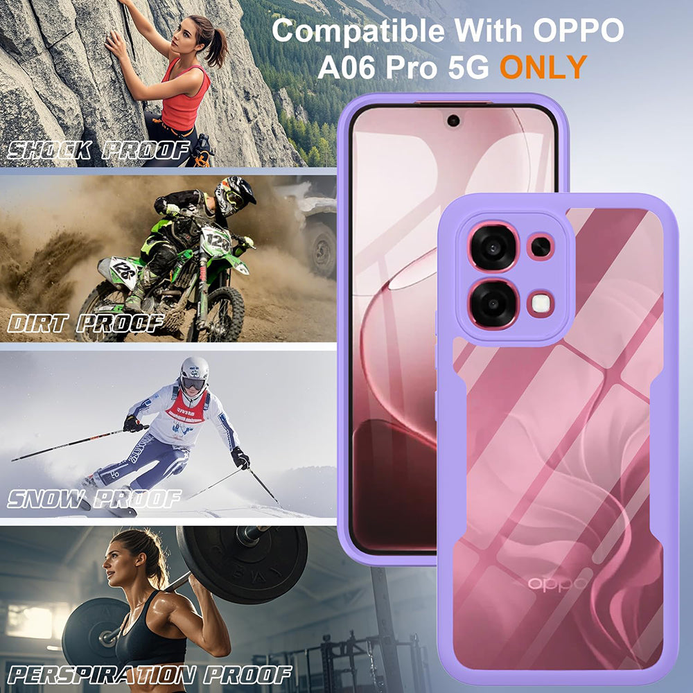 Maska za Oppo A6 Pro 5G / A6 Pro 4G, Techsuit, ColorVerse 360, Ljubičasta