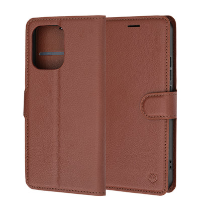 Futrola za Oppo A6 Pro 5G / A6 Pro 4G, Techsuit, Kožna Folio, Smeđa