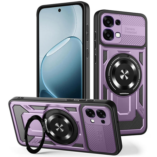 Futrola za Oppo A6 Pro 5G / A6 Pro 4G, Techsuit, RuggedCam, Ljubičasta