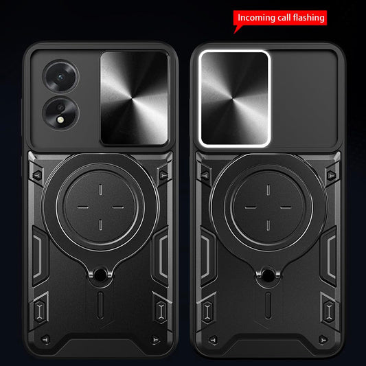 Maska za Oppo A60, Techsuit, CamGuard Pro, Crvena