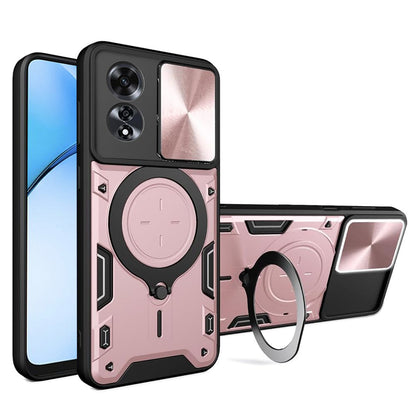 Maska za Oppo A60, Techsuit, CamGuard Pro, Ružičasto zlatna