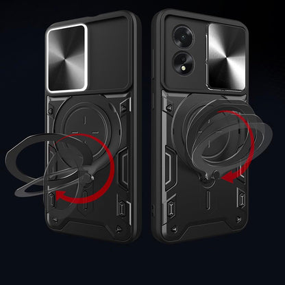 Maska za Oppo A60, Techsuit, CamGuard Pro, Ružičasto zlatna