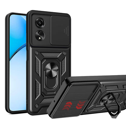 Maska za Oppo A60, Techsuit, CamShield, Crna