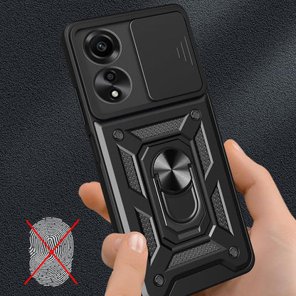 Maska za Oppo A60, Techsuit, CamShield, Crna
