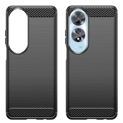 Maska za Oppo A60, Techsuit, Karbon, Crna