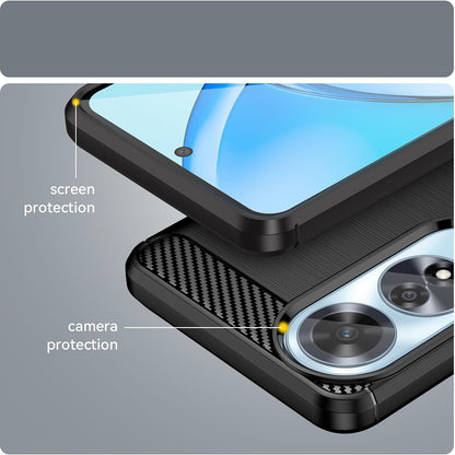 Maska za Oppo A60, Techsuit, Karbon, Crna