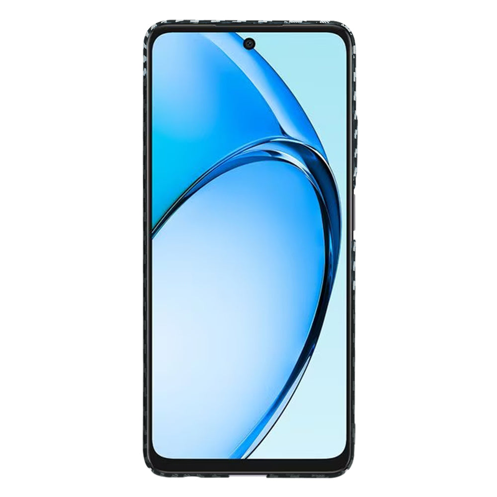 Maska za Oppo A60, Techsuit, Carbonite FiberShell, Crno Siva