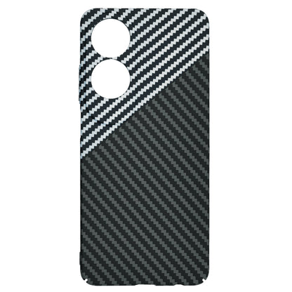 Maska za Oppo A60, Techsuit, Carbonite FiberShell, Crno Siva