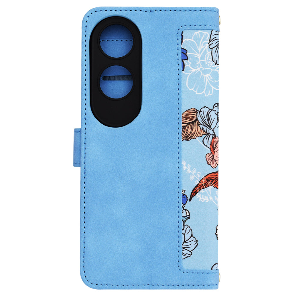 Maska za Oppo A60, Techsuit, FlipCraft, Plava