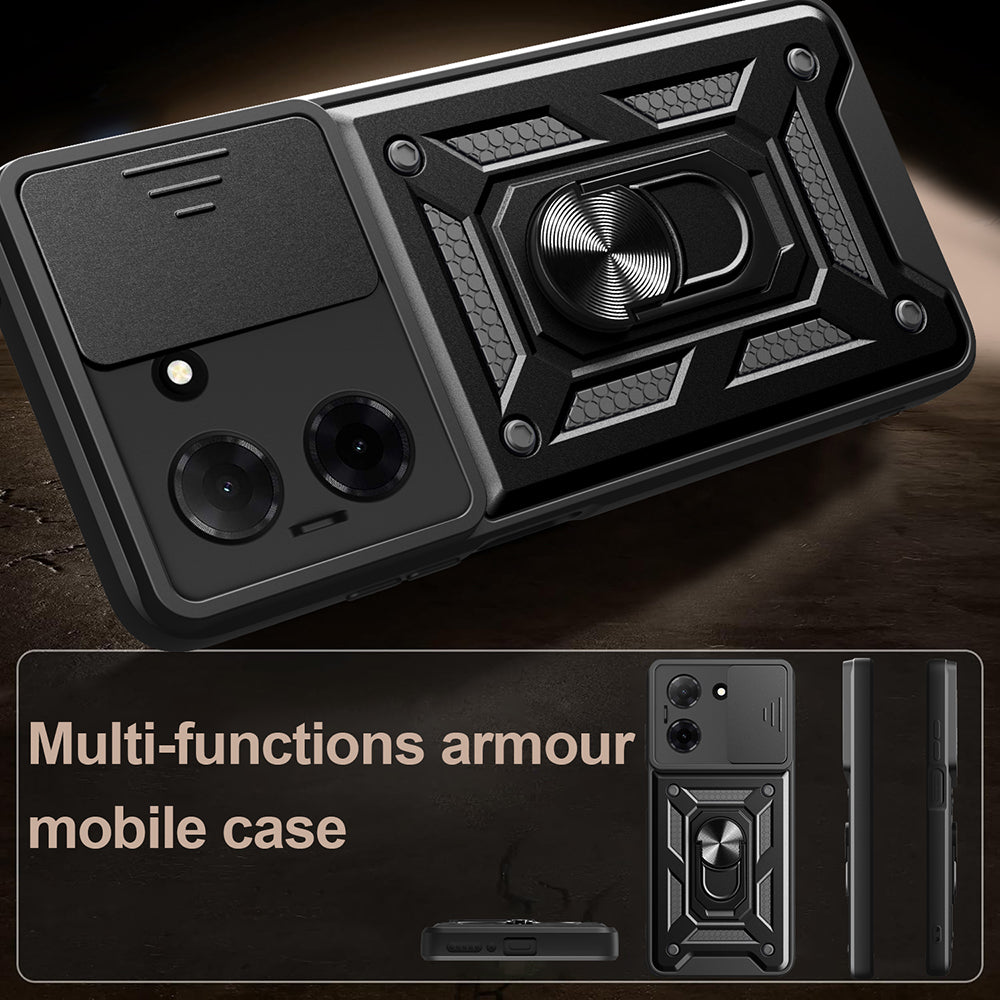 Futrola za Oppo A6x 4G / A6x, Techsuit, CamShield, Crna