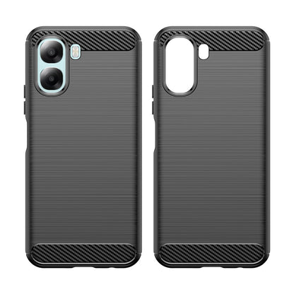 Futrola za Oppo A6x 4G / A6x, Techsuit, Karbon, Crna