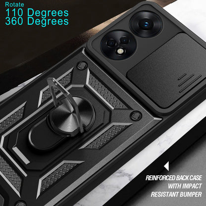 Maska za Oppo A78 4G, Techsuit, CamShield, Crna