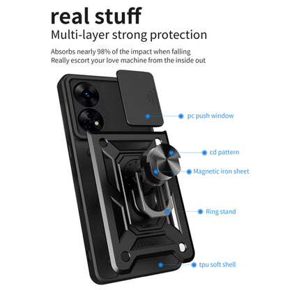 Maska za Oppo A78 4G, Techsuit, CamShield, Crna