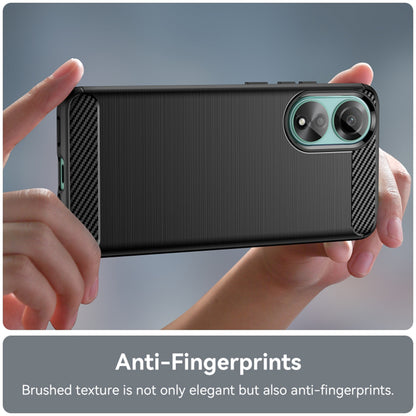 Maska za Oppo A78 4G, Techsuit, Karbon, Crna