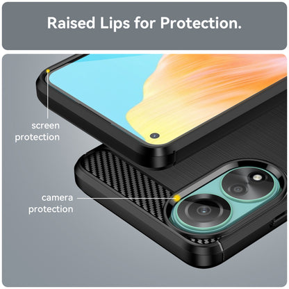 Maska za Oppo A78 4G, Techsuit, Karbon, Crna