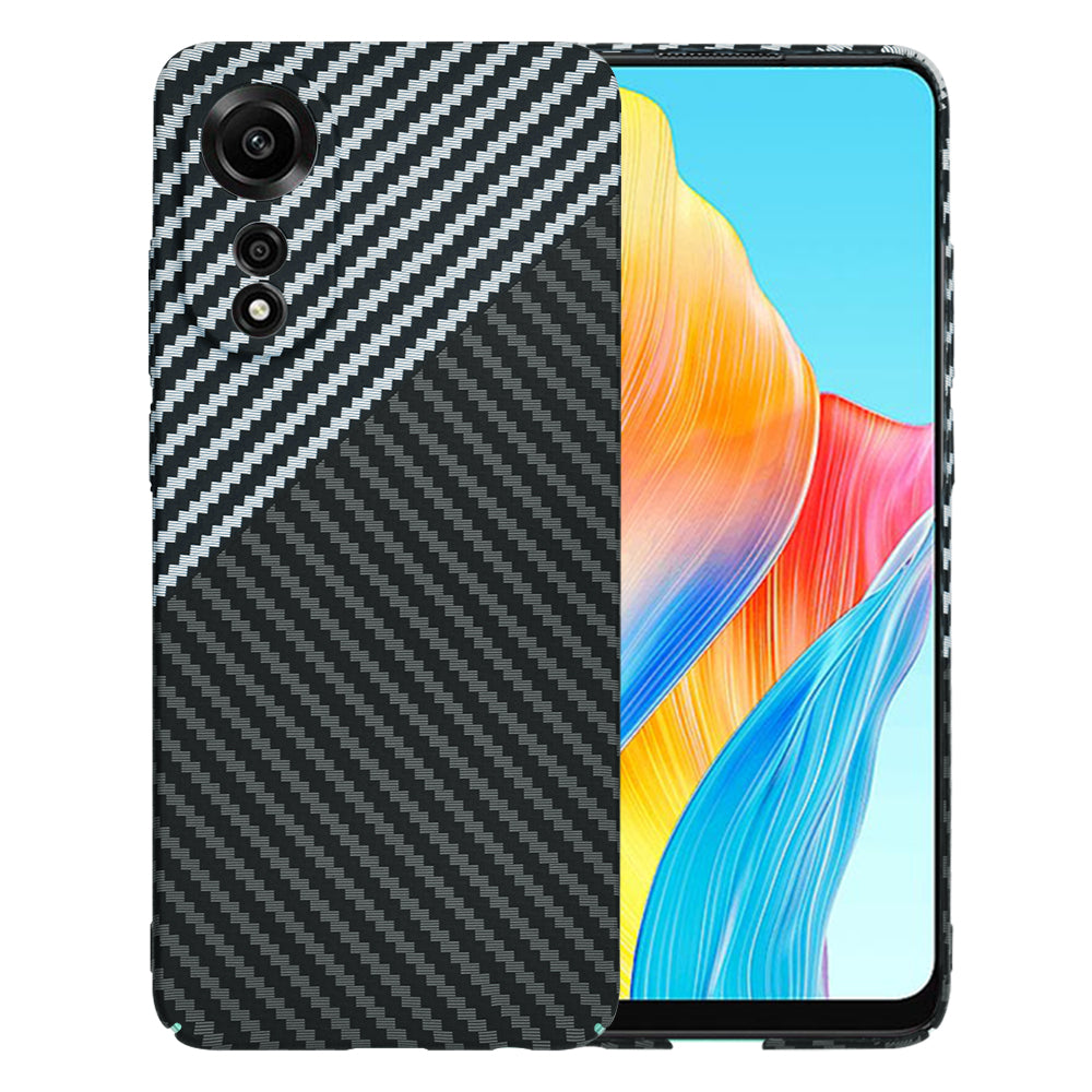 Maska za Oppo A78 4G, Techsuit, Carbonite FiberShell, Crno Siva