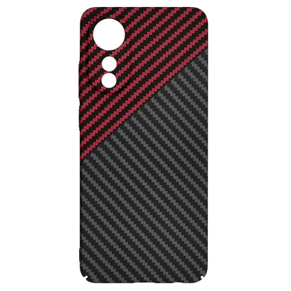 Maska za Oppo A78 4G, Techsuit, Carbonite FiberShell, Crno Crvena
